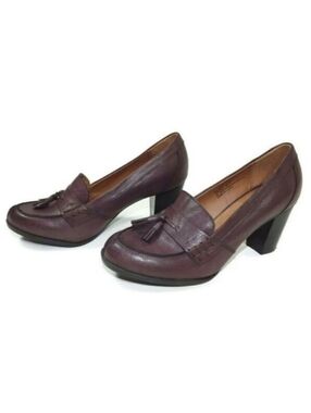 G. H.‎ Bass Lacey Burgundy Penny Loafer Heels 8.5 M